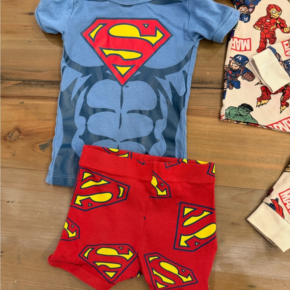 Marvel Superhero Themed Kids Pajama Set - Picture 2 of 4